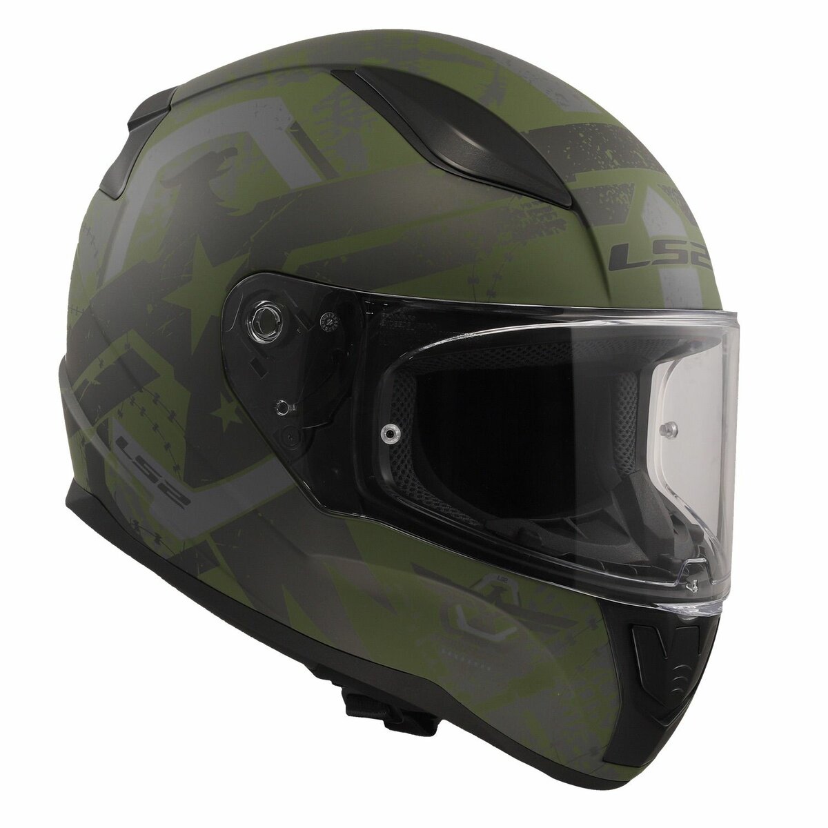 LS2 FF353 Rapid II helmet Thunderbirds military matt green