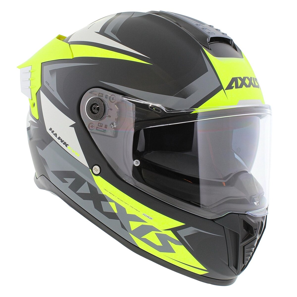 Axxis Hawk SV EVO full face helmet Ixil matt fluo yellow