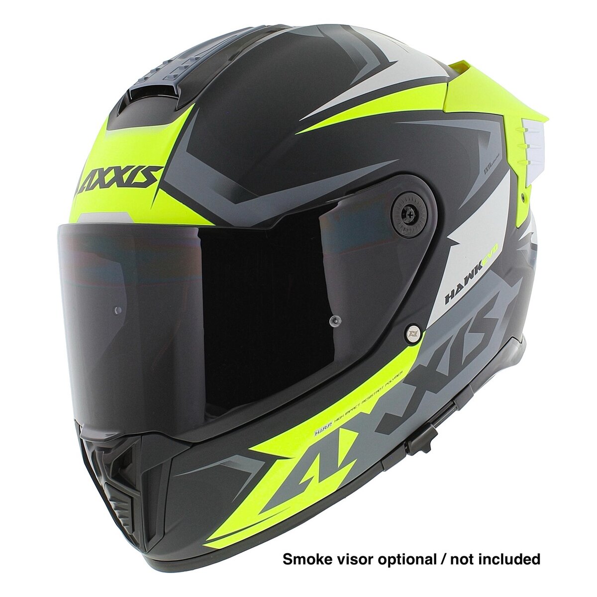 Axxis Hawk SV EVO full face helmet Ixil matt fluo yellow