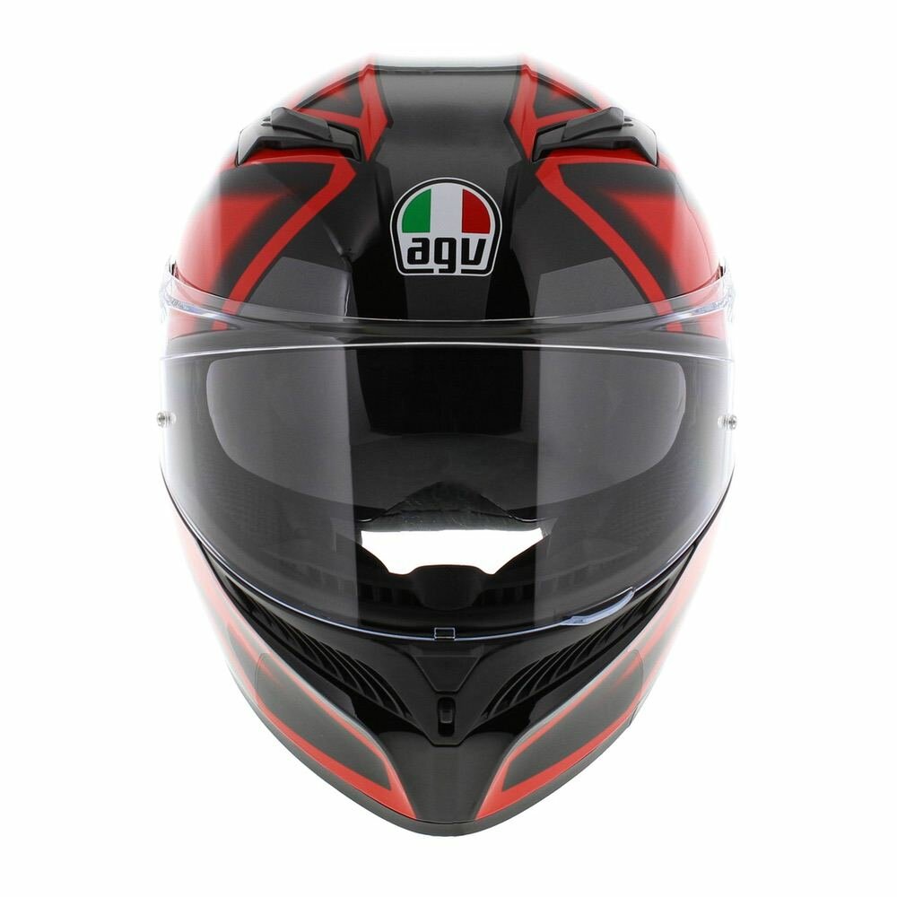 AGV K3 helmet Compound gloss black red