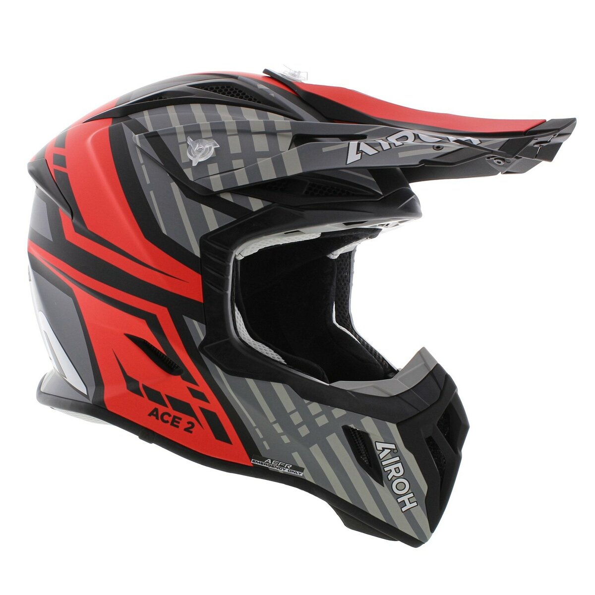 Airoh Aviator Ace 2 MX Helmet Proud - Matt Red black grey
