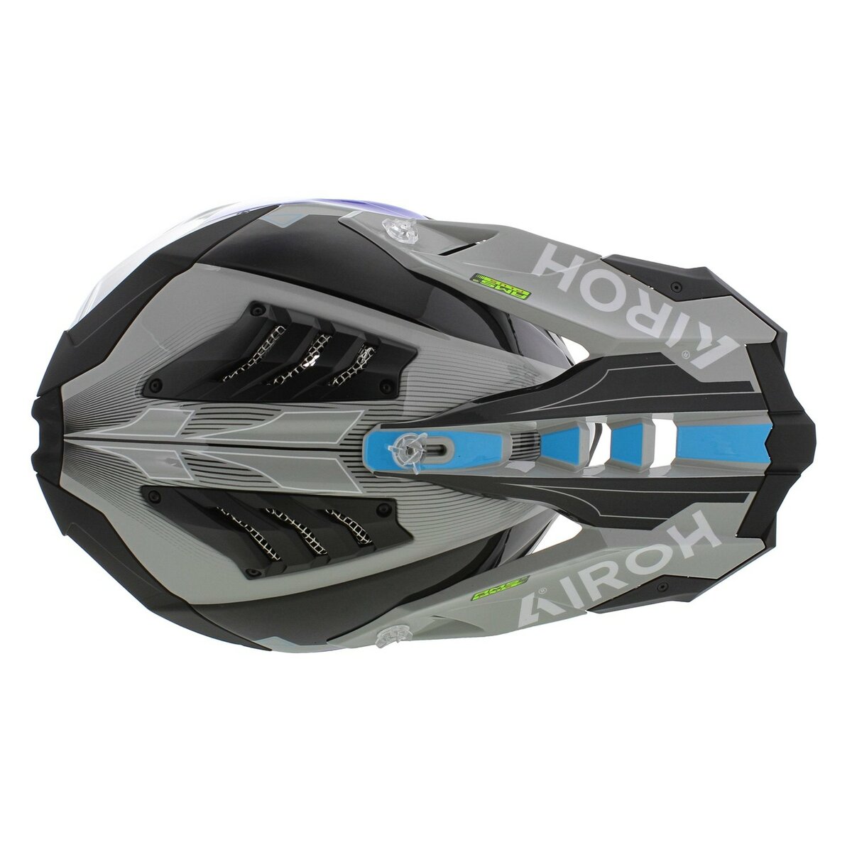 Airoh Helmet Aviator 3 AMS² Saber gloss grey blue white