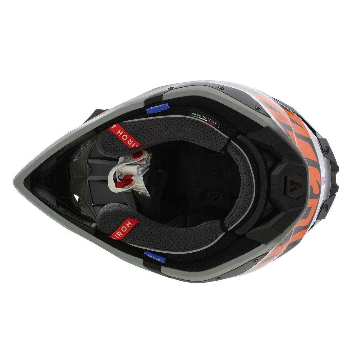Airoh Helmet Aviator 3 AMS² Saber gloss orange black grey