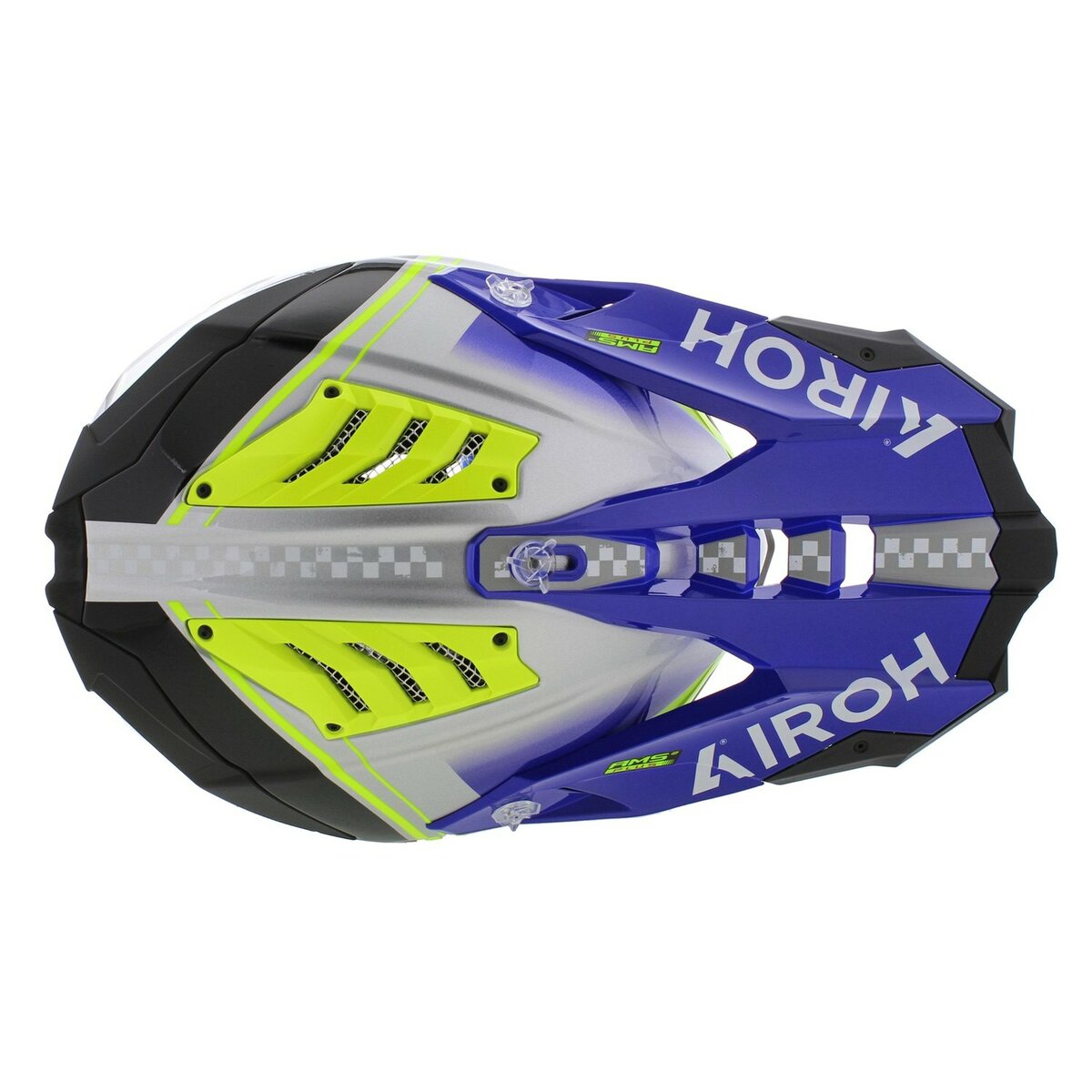Airoh MX Helmet Aviator 3 AMS² Hima gloss blue grey black