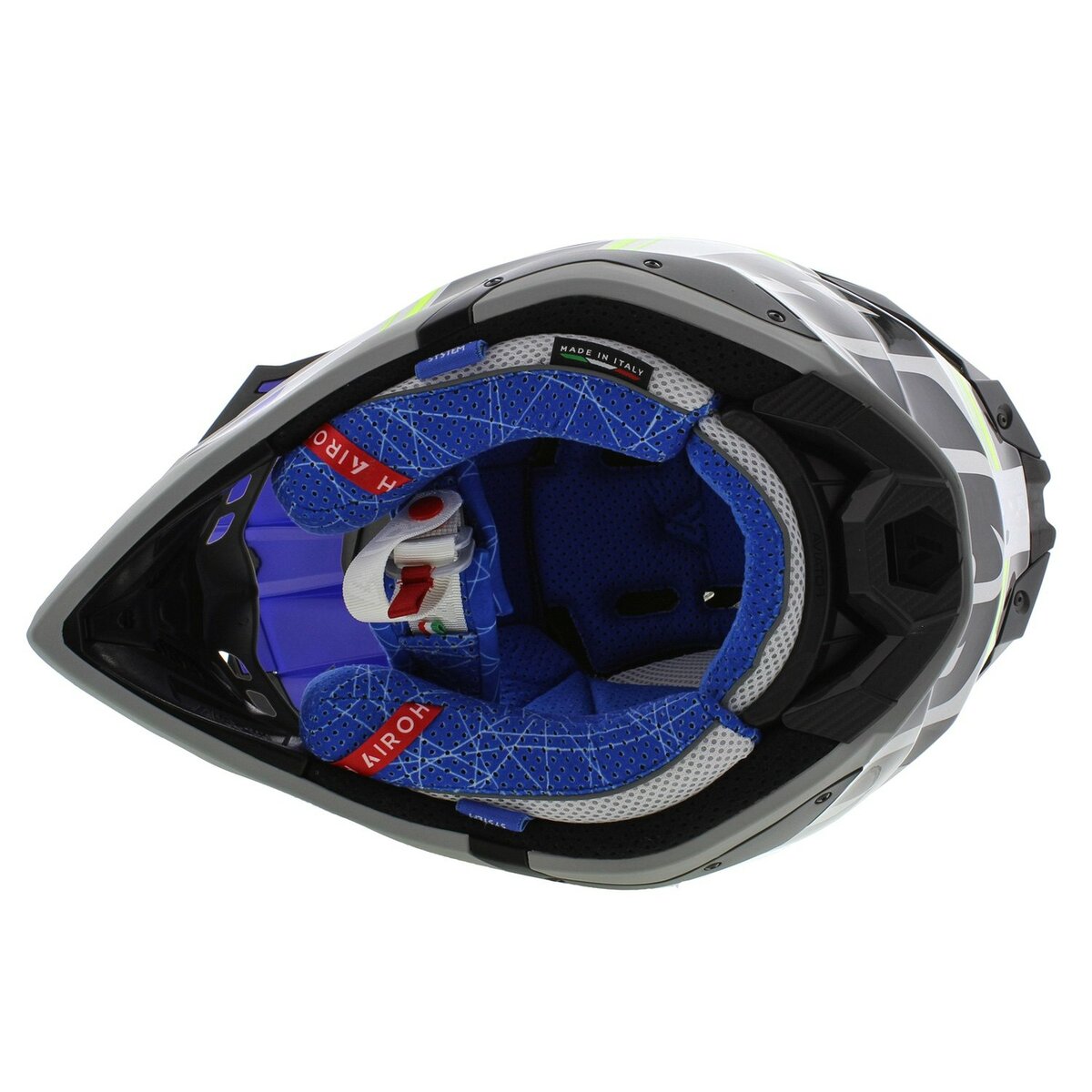 Airoh MX Helmet Aviator 3 AMS² Hima gloss blue grey black