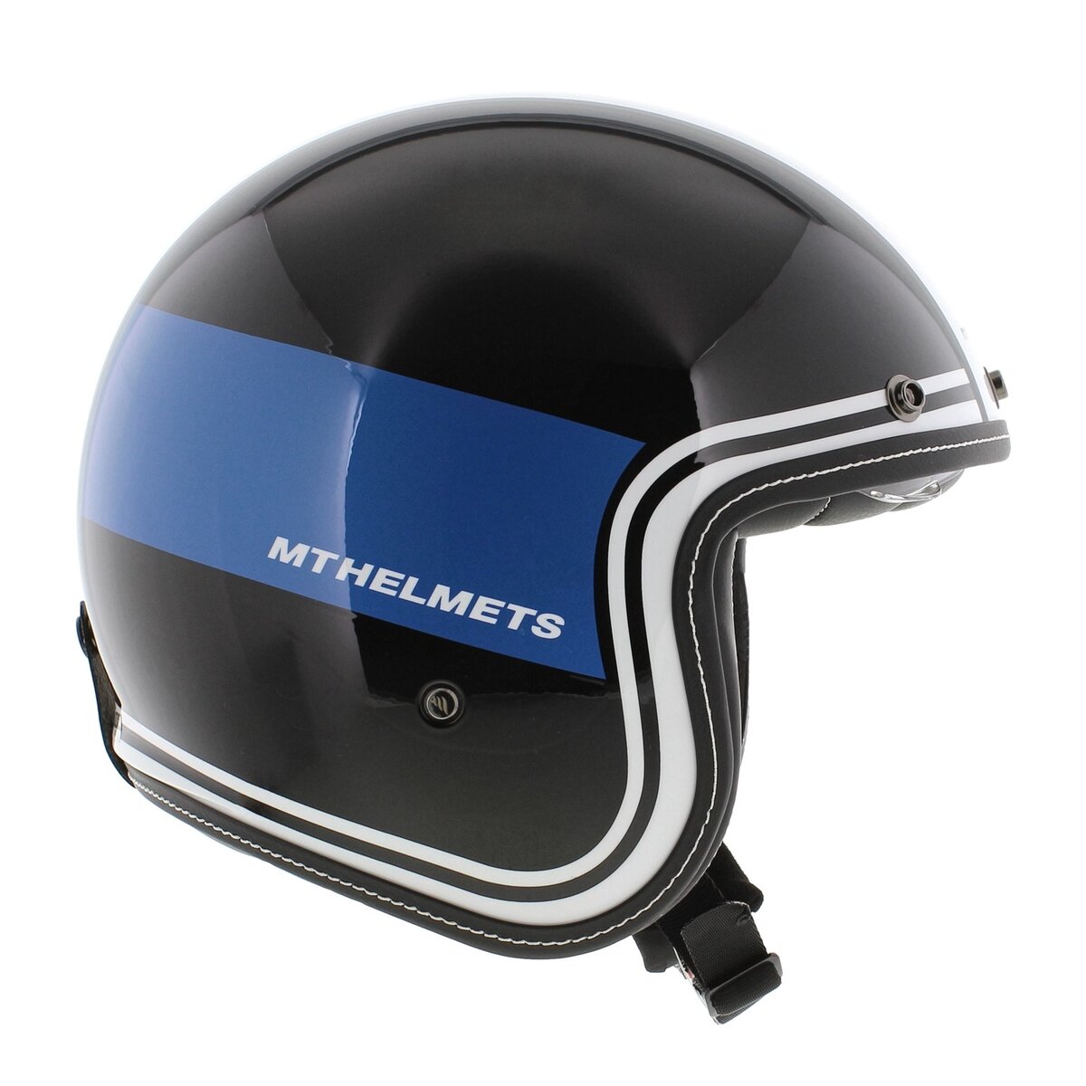 MT Le Mans II SV S Helmet Tant gloss black blue