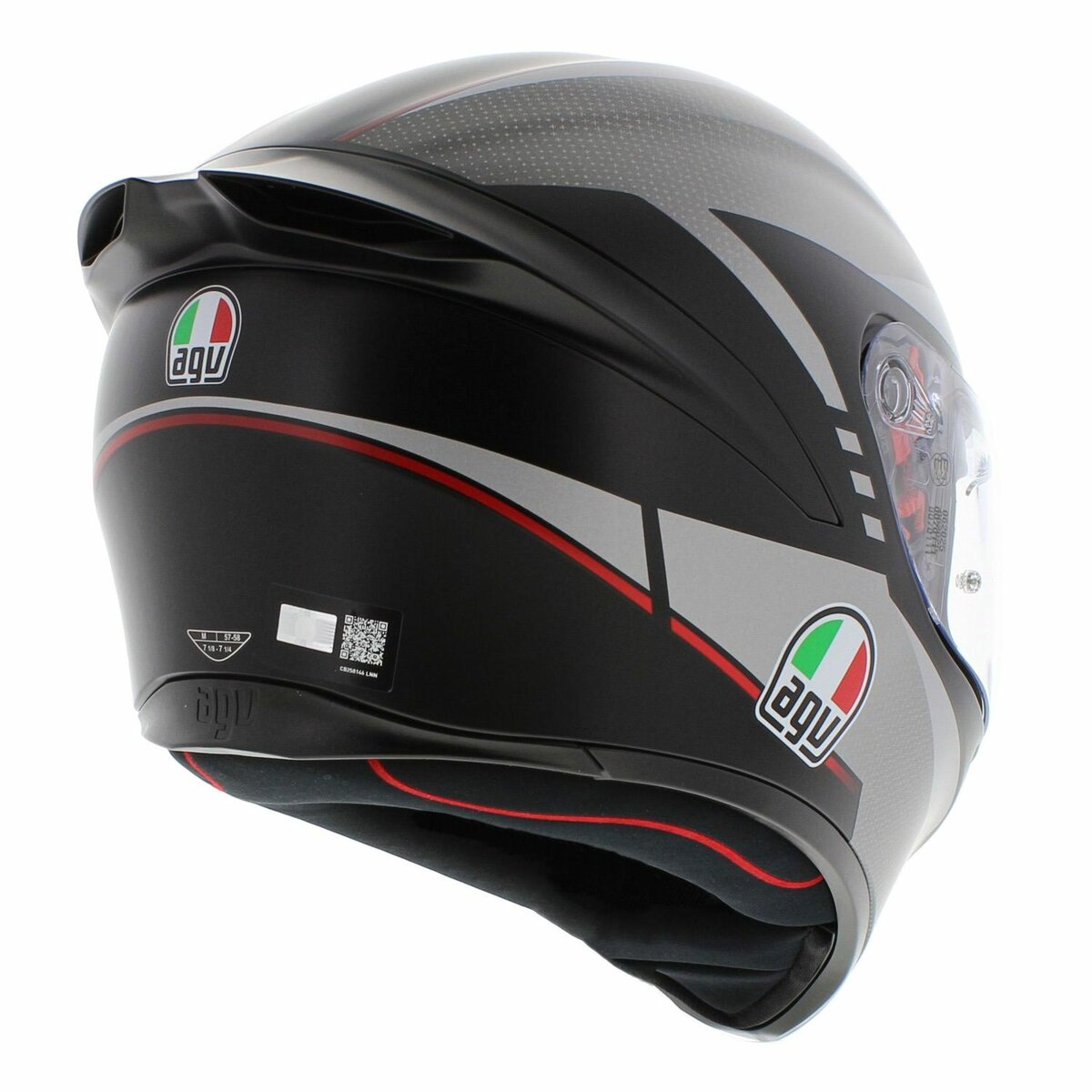 AGV K1 S helmet Lap - Matt black red