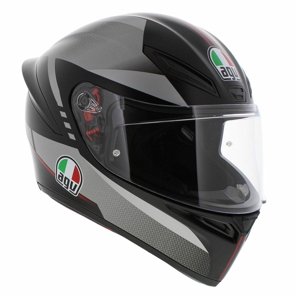 AGV K1 S helmet Lap - Matt black red