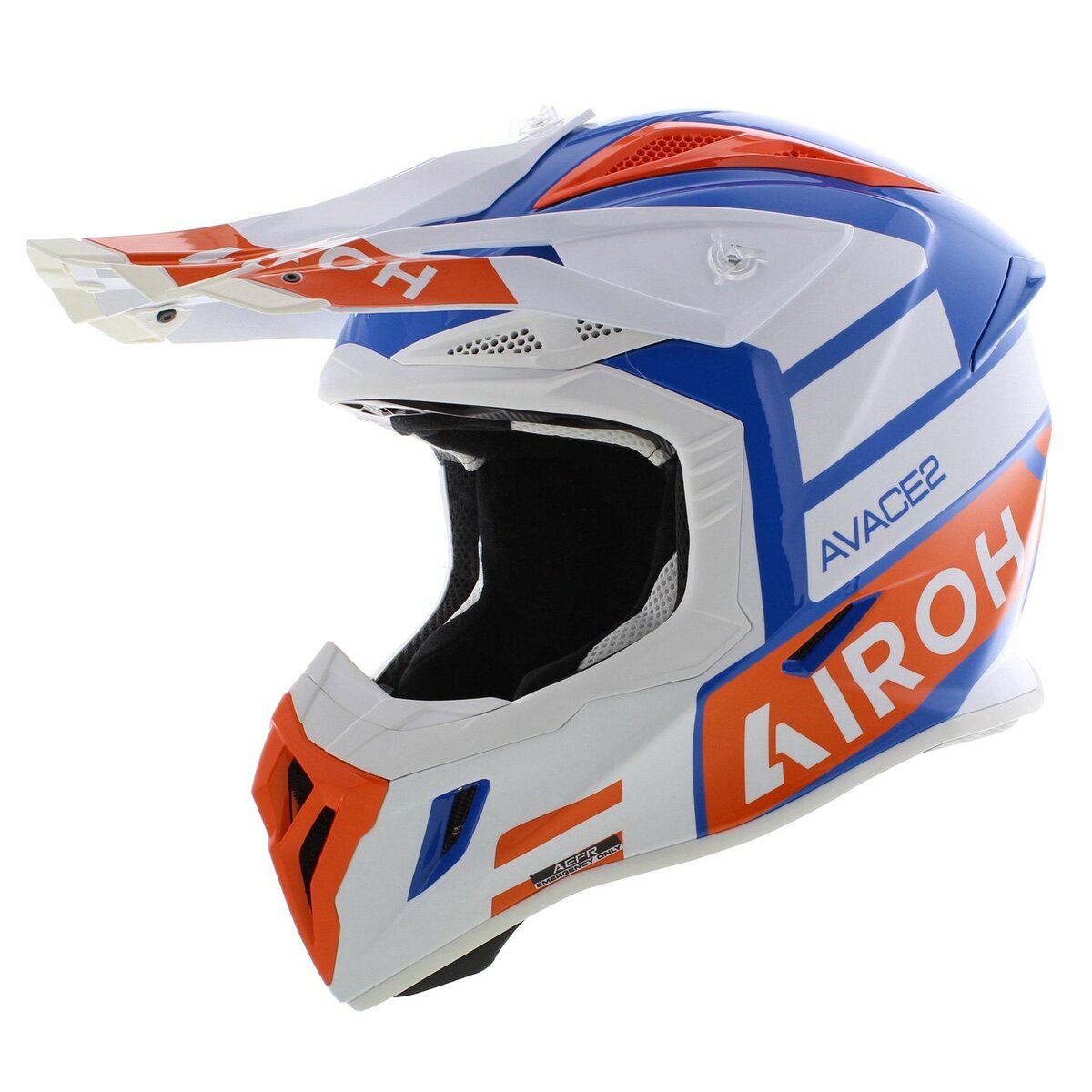 Airoh Aviator Ace 2 MX Helmet Sake - gloss white blue orange