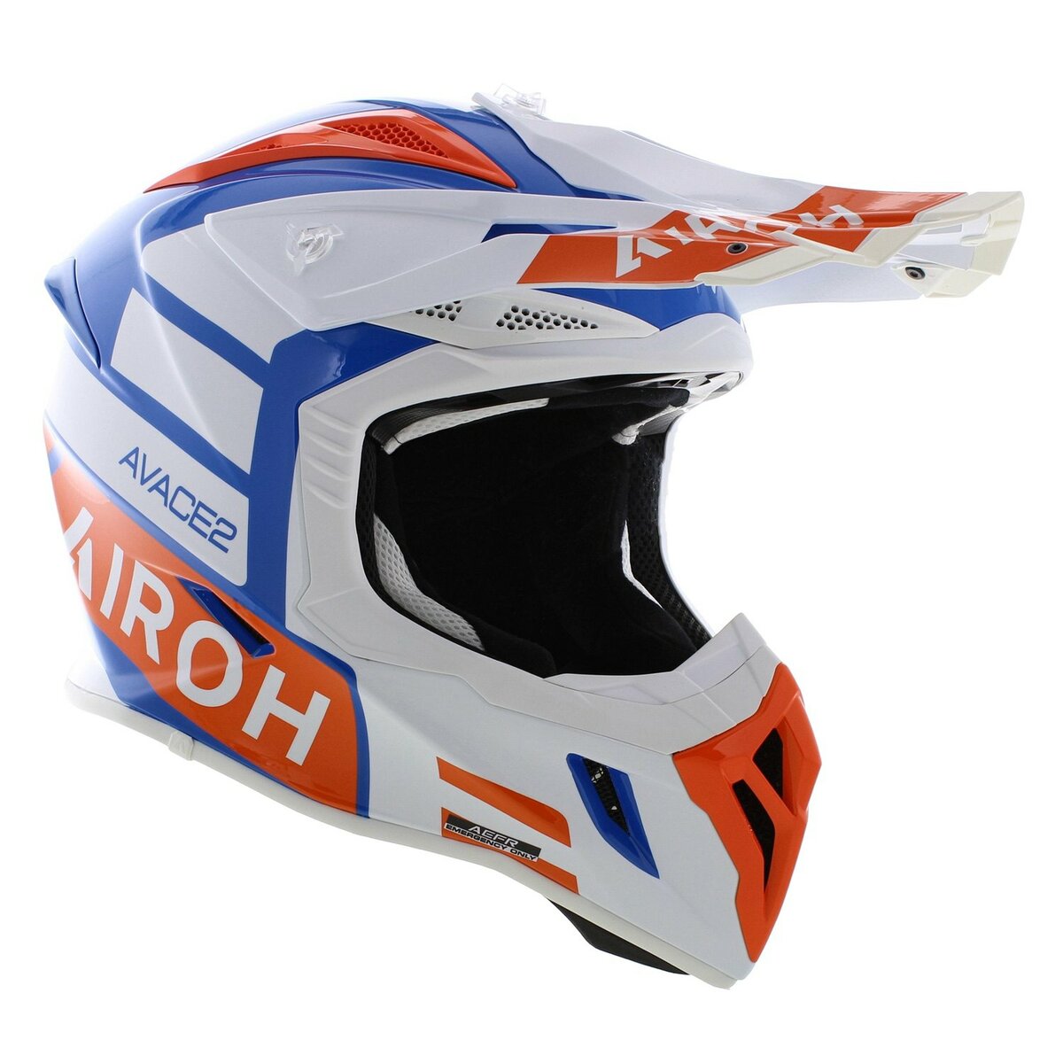 Airoh Aviator Ace 2 MX Helmet Sake - gloss white blue orange