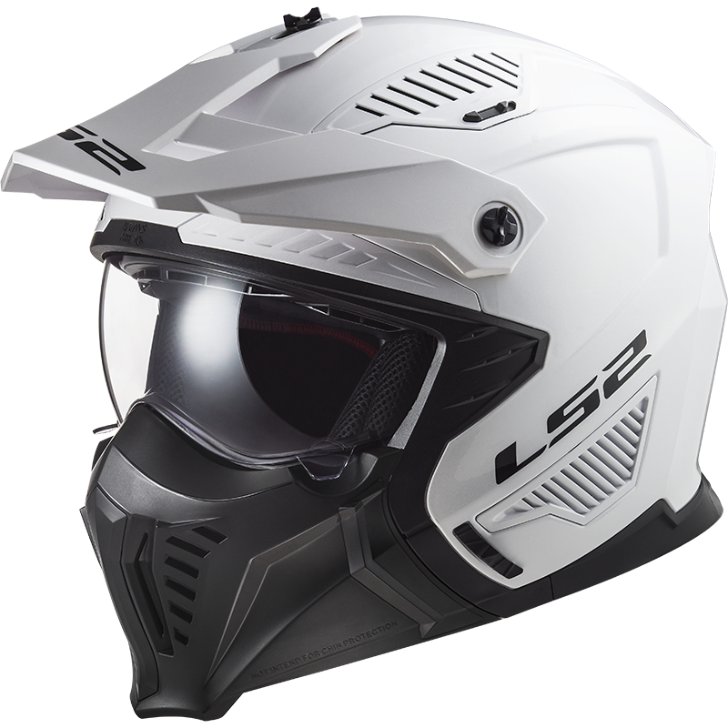 LS2 OF606 Drifter solid gloss white