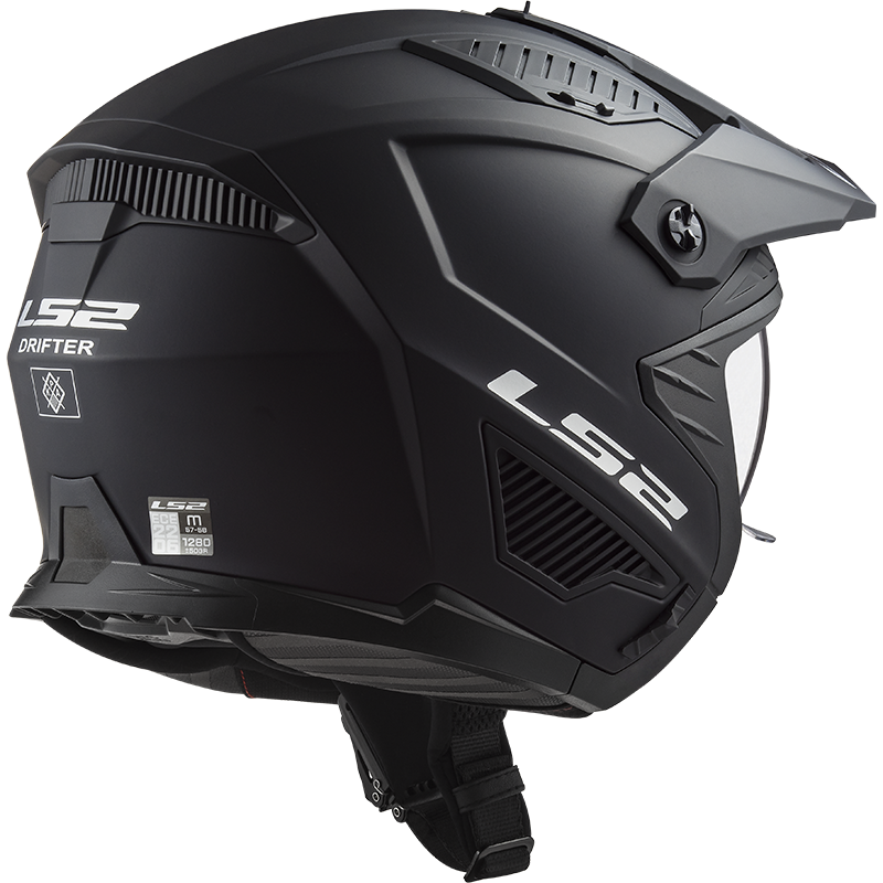 LS2 OF606 Drifter solid black matt