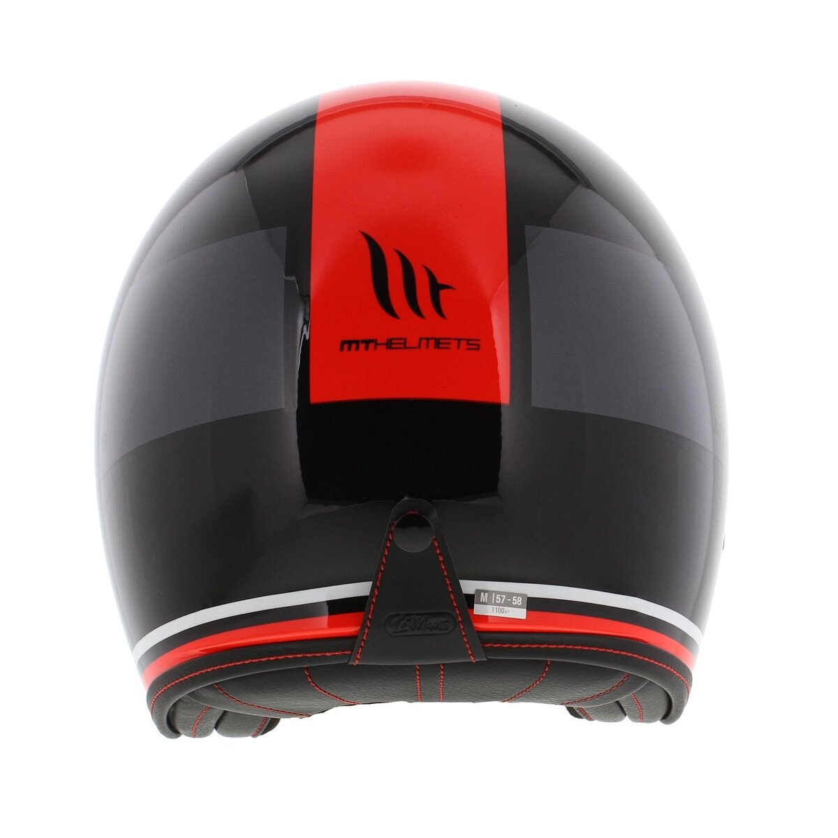 MT Le Mans II SV S Helmet Tant gloss black red