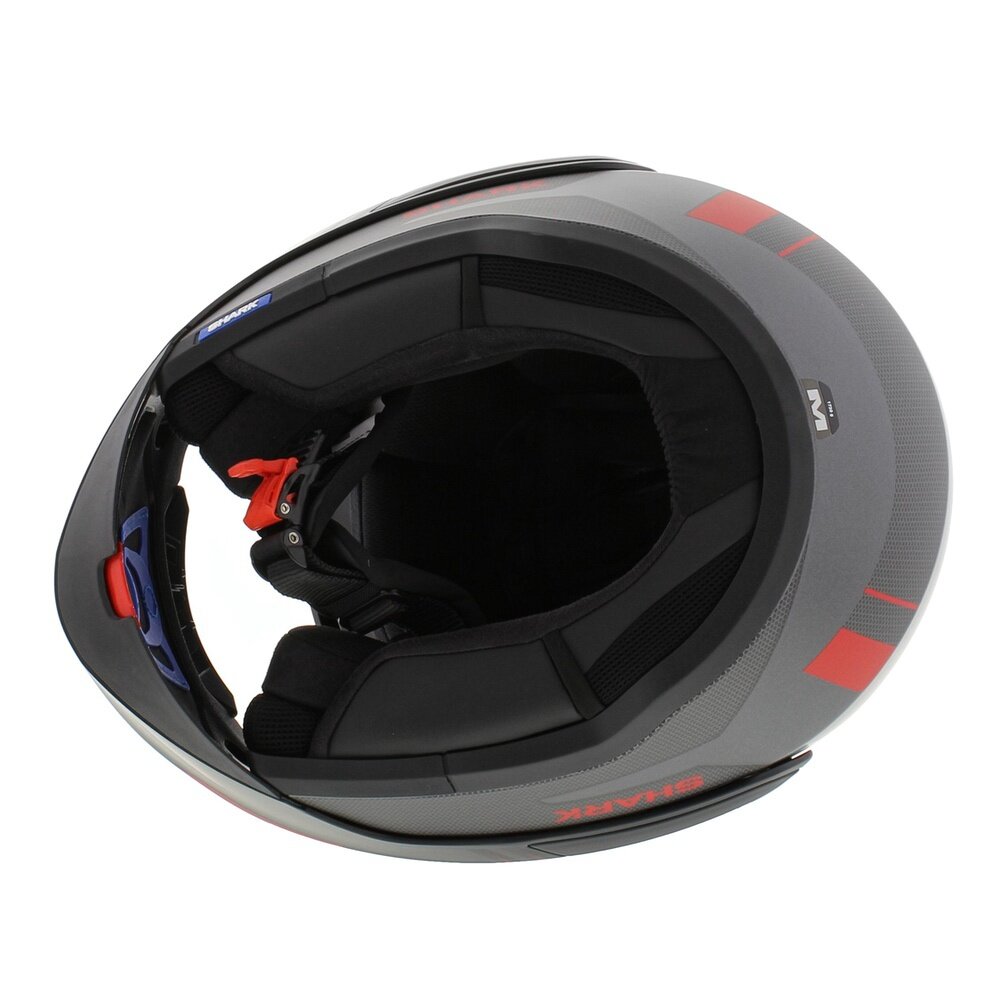 Shark EVO ES Kryd Matt Silver Black Red - Size XS -  Motorcycle helmet