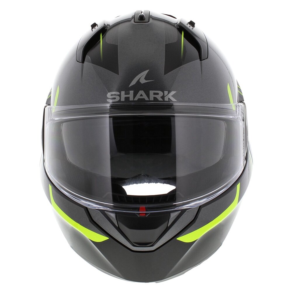Shark EVO ES Kryd Anthracite Black Yellow - Motorcycle modular flip back helmet