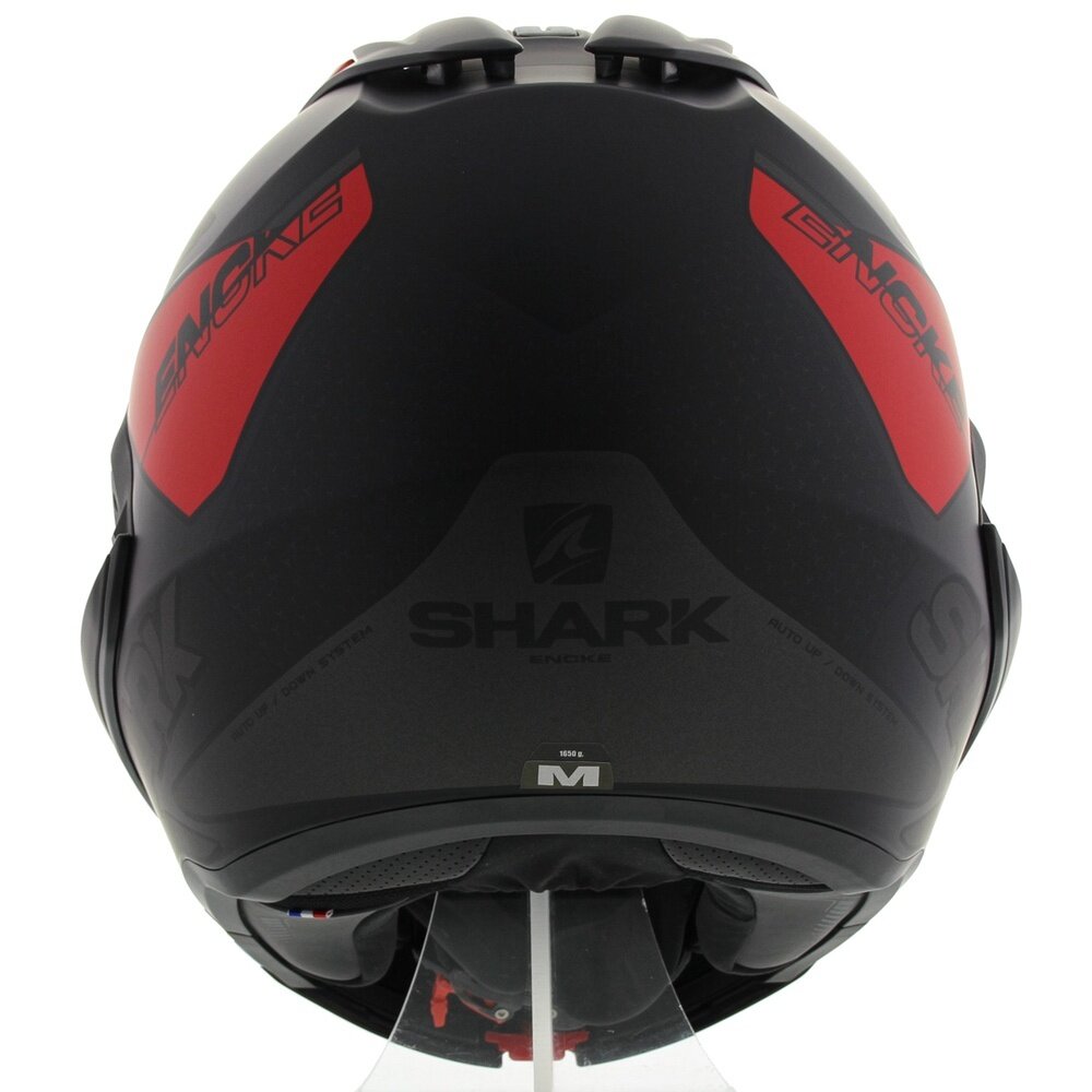 Shark EVO-GT Helmet Encke matt black red - Size XS - Motorcycle flip up / flip back modular helmet