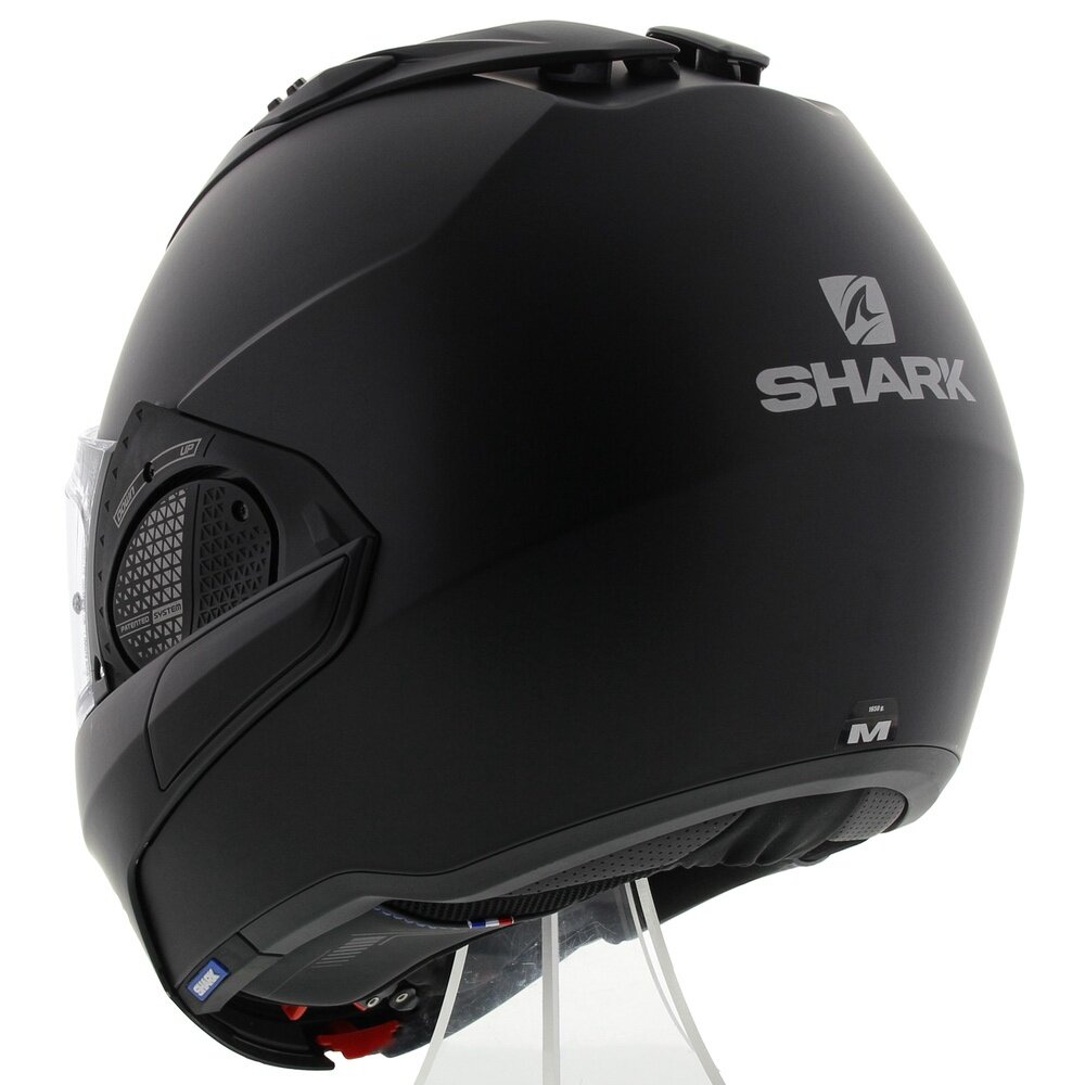Shark EVO-GT Modular Helmet Blank Matt Black - Motorcycle flip back helmet