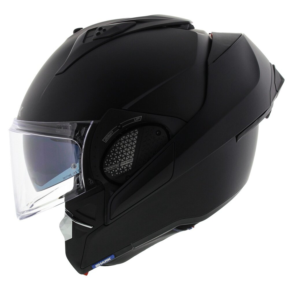 Shark EVO-GT Modular Helmet Blank Matt Black - Motorcycle flip back helmet