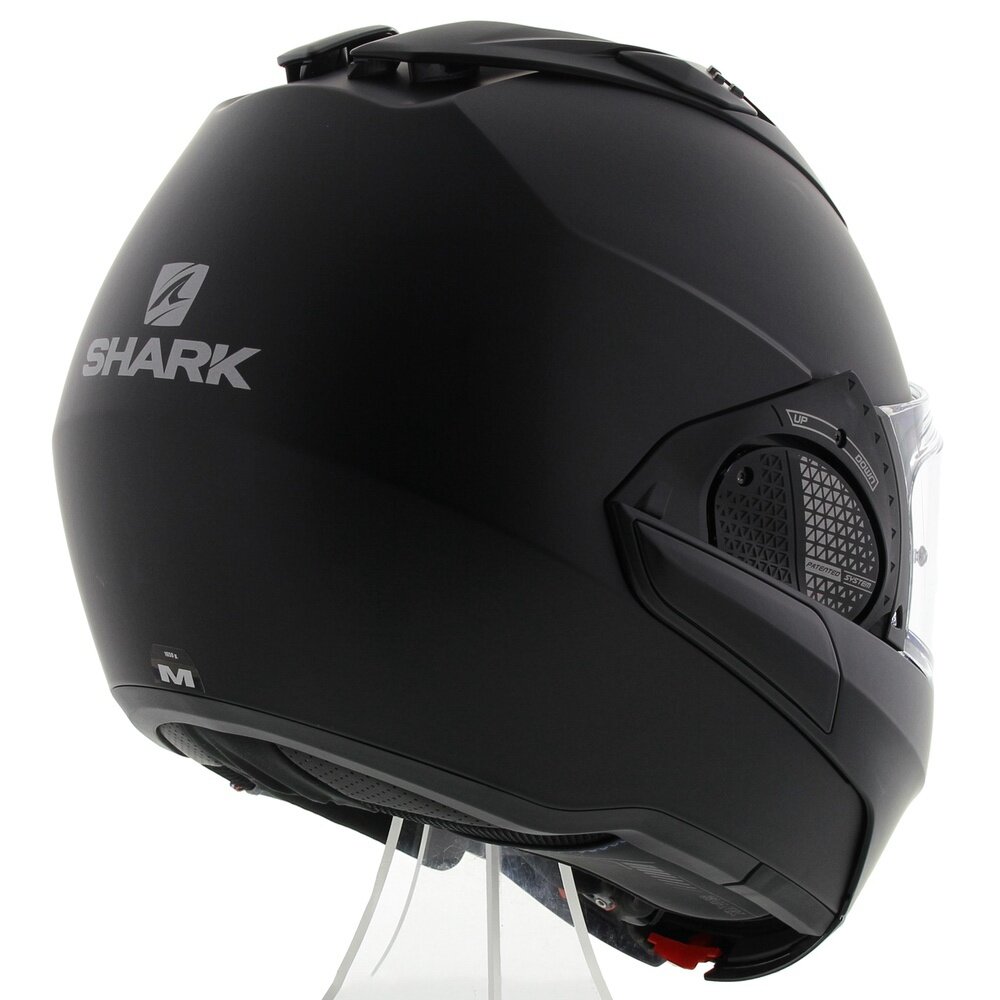 Shark EVO-GT Modular Helmet Blank Matt Black - Motorcycle flip back helmet
