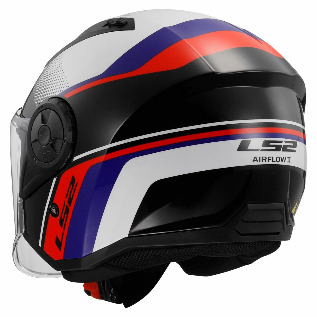 LS2 OF616 Airflow II helmet Rush gloss white blue red