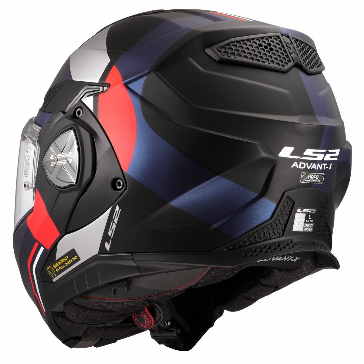 LS2 FF901 Advant X helmet Ultra blue red