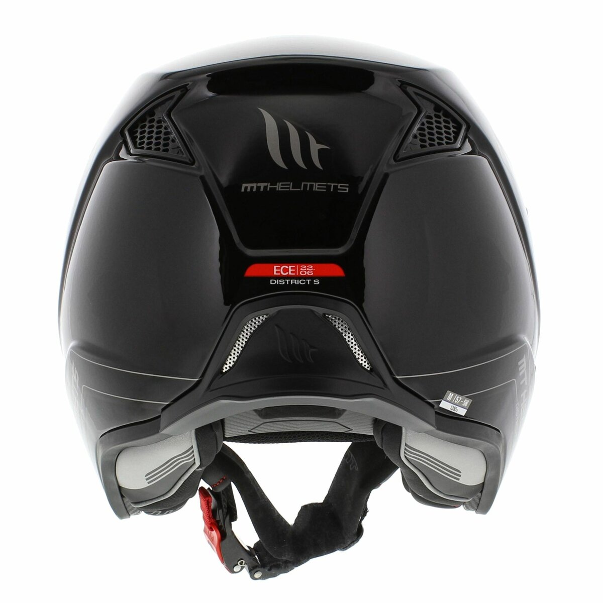 MT District S SV helmet gloss black