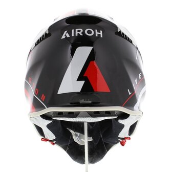 Airoh Aviator Ace crosshelm Amaze gloss black red white