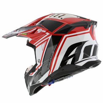 Airoh Aviator 3 AMS&sup2; League gloss red white black