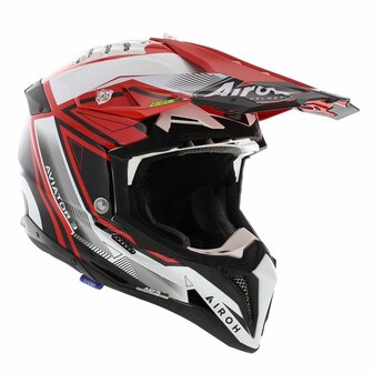 Airoh Aviator 3 AMS&sup2; League gloss red white black