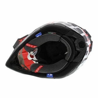 Airoh Aviator 3 AMS&sup2; League gloss red white black