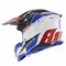 Airoh Helmet Aviator 3 AMS² Push gloss white blue red