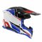 Airoh Helmet Aviator 3 AMS² Push gloss white blue red