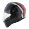 AGV Streetmodular Resia matt grey silver red motorcycle helmet