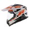 LS2 MX702 Pioneer II adventure helmet Namib gloss white orange