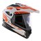 LS2 MX702 Pioneer II adventure helmet Namib gloss white orange