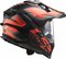 LS2 MX701 Explorer Alter matt black orange - Adventure helmet motorcycle