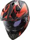 LS2 MX701 Explorer Alter matt black orange - Adventure helmet motorcycle