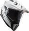 LS2 MX701 Explorer solid gloss white - Adventure helmet motorcycle