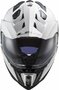 LS2 MX701 Explorer solid gloss white - Adventure helmet motorcycle
