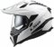 LS2 MX701 Explorer solid gloss white - Adventure helmet motorcycle