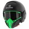 Shark Street Drak matt black green - Special Edition free Anthracite Mask