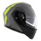 AGV Streetmodular Resia matt grey silver red motorcycle helmet