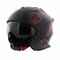 Vito Jet Bruzano helmet matt black red