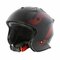 Vito Jet Bruzano helmet matt black red