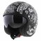 LS2 OF599 Spitfire II Tribal matt black white - Open Face helmet motorcycle scooter