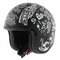 LS2 OF599 Spitfire II Tribal matt black white - Open Face helmet motorcycle scooter