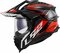 LS2 MX701 Explorer Spire black titanium red - Adventure helmet motorcycle