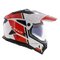 LS2 MX702 Pioneer II adventure helmet Hill gloss white red