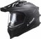 LS2 MX701 Explorer solid gloss matt black - Adventure helmet motorcycle