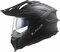 LS2 MX701 Explorer solid gloss matt black - Adventure helmet motorcycle